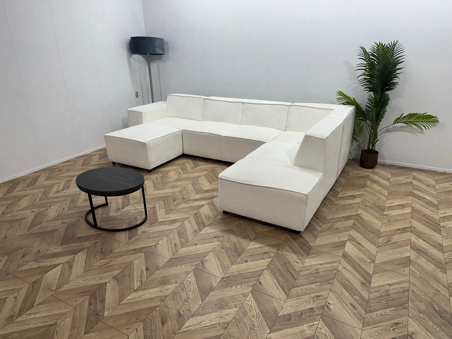 Witte Bloucé Stoffen U Bank ~ Vaste Kussens