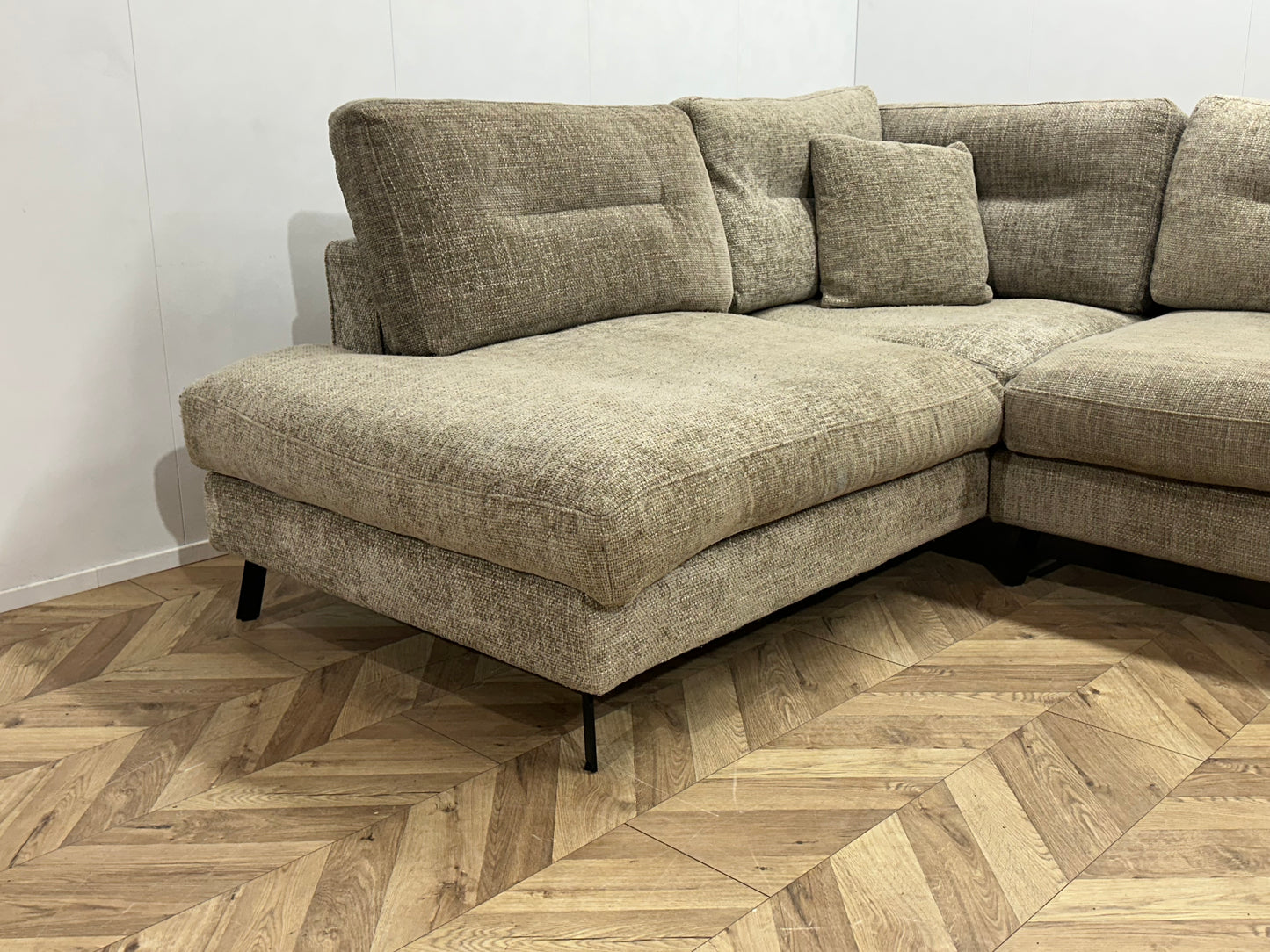 Ruime Beige U Bank ~ Losse Kussens Met Afneembare Hoezen