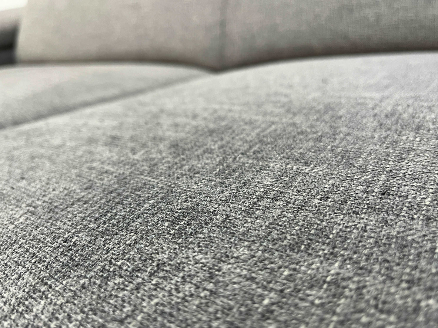 Grijze Hoekbank Met Verstelbare Hoofdsteunen en Slaapfunctie