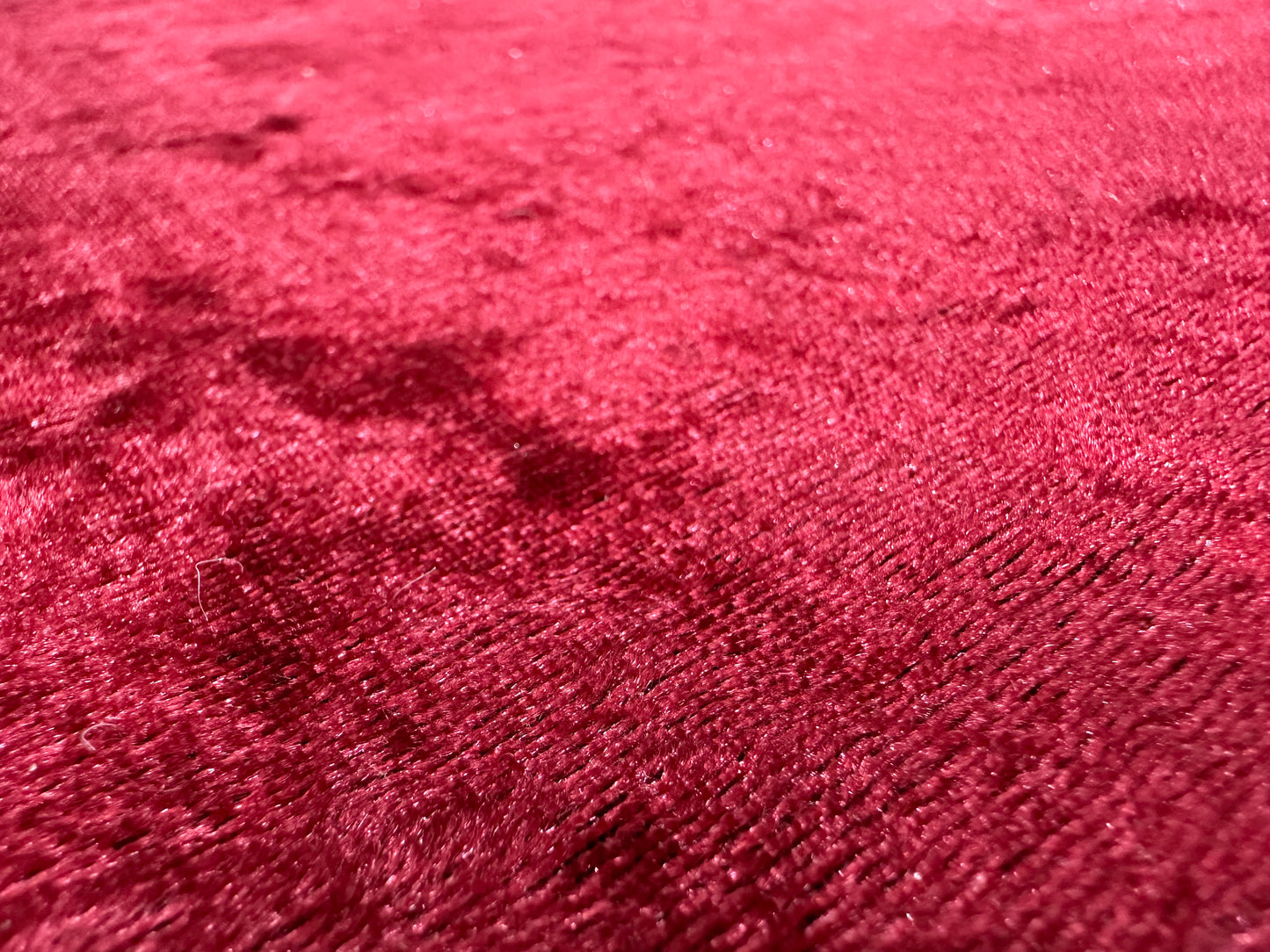 Rode/Roze Velvet Hoekbank ~ Losse Kussens Met Afneembare Hoezen