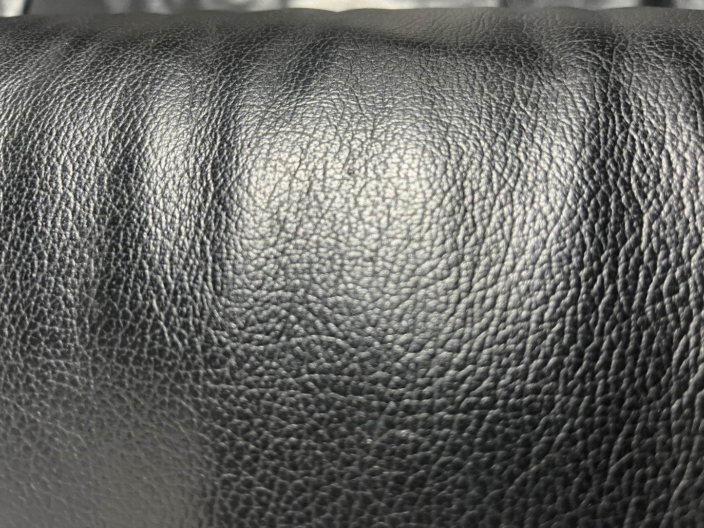 Zwarte Echt Lederen Hoekbank