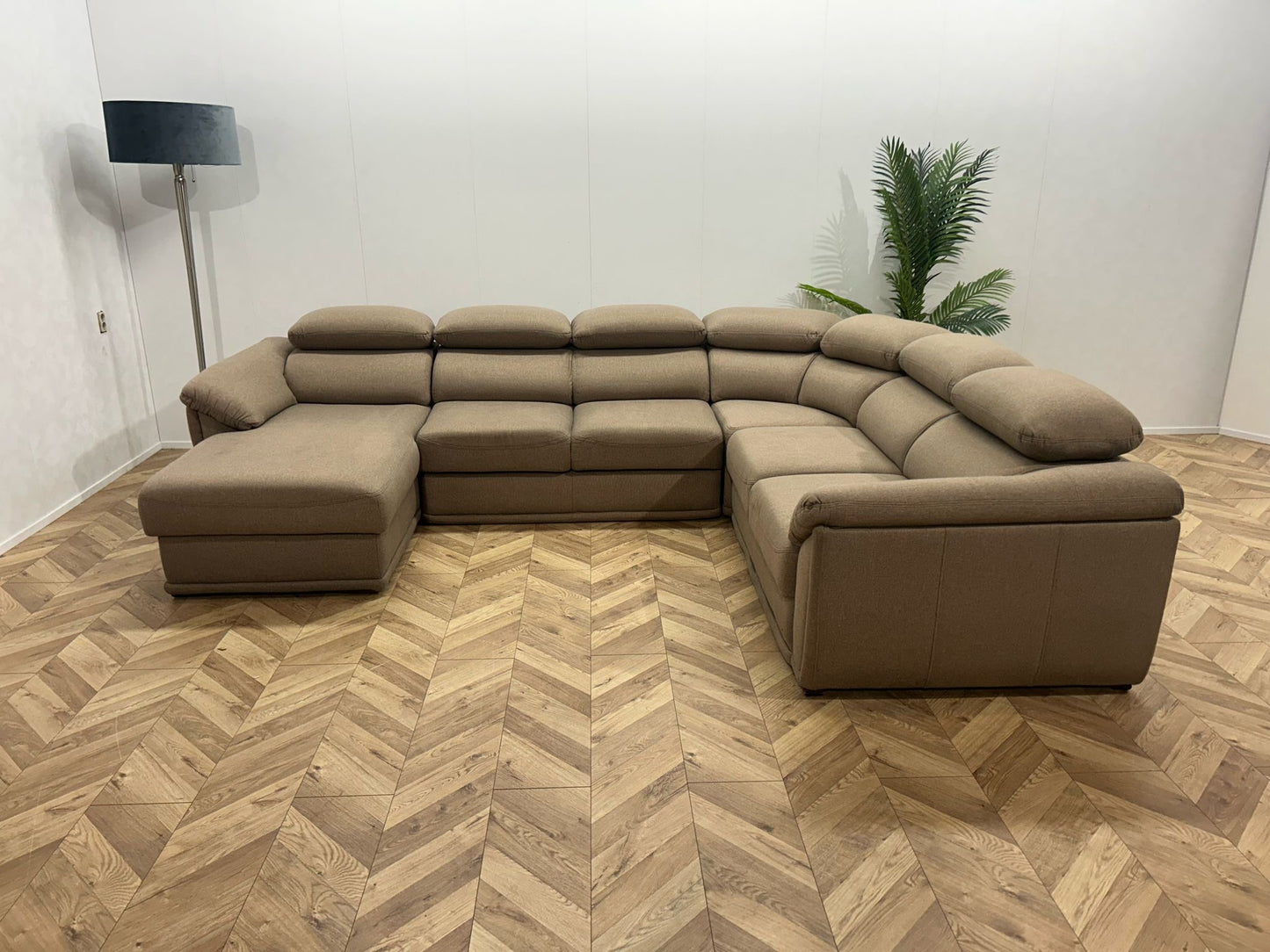 Beige U Bank ~ Slaapfunctie ~ Nieuwstaat