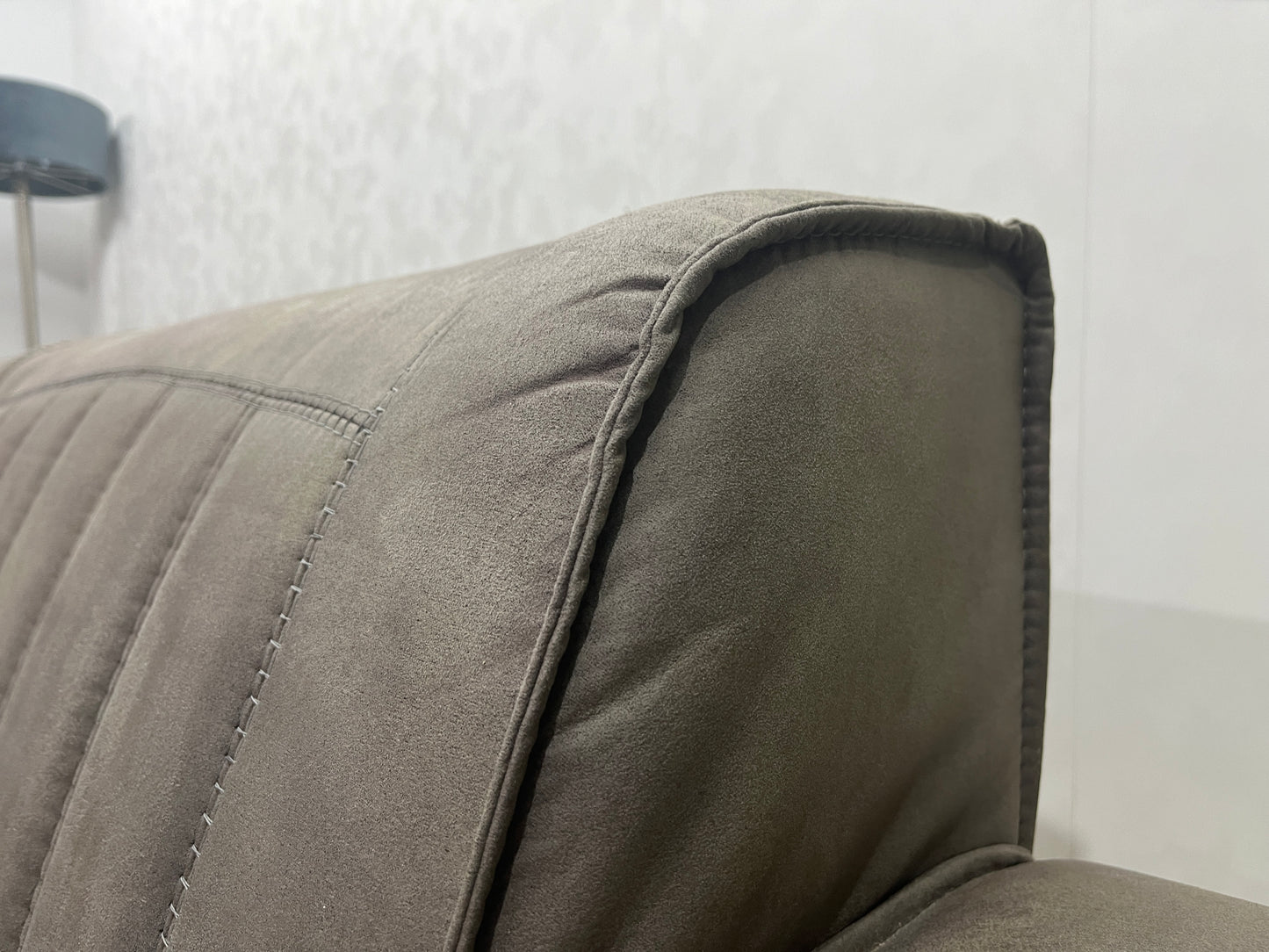 Bruin Suède Echt Lederen U Bank