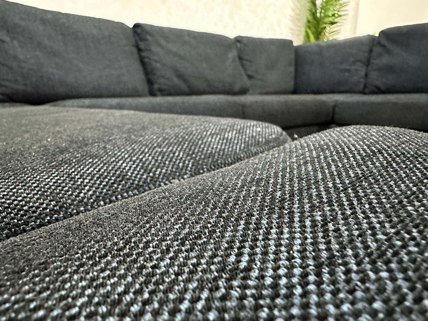 Ruime Donker Blauw/Antraciet U Bank ~ Losse Kussens