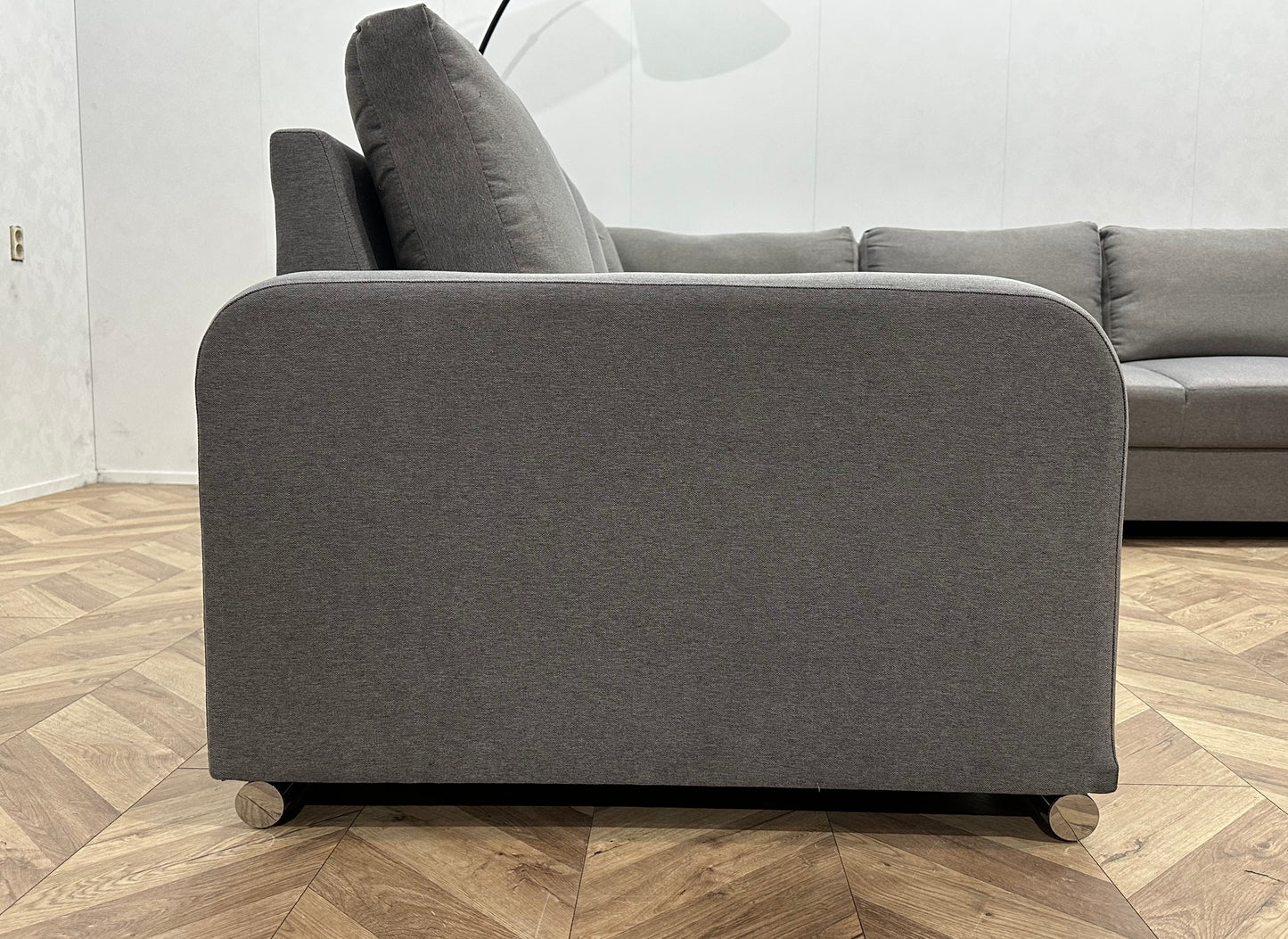 Licht Grijze U Bank ~ Losse Rugkussens Met Afneembare Hoezen