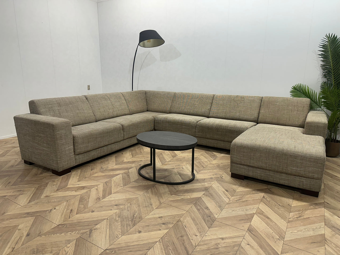 Beige U Bank ~ Vaste Kussens