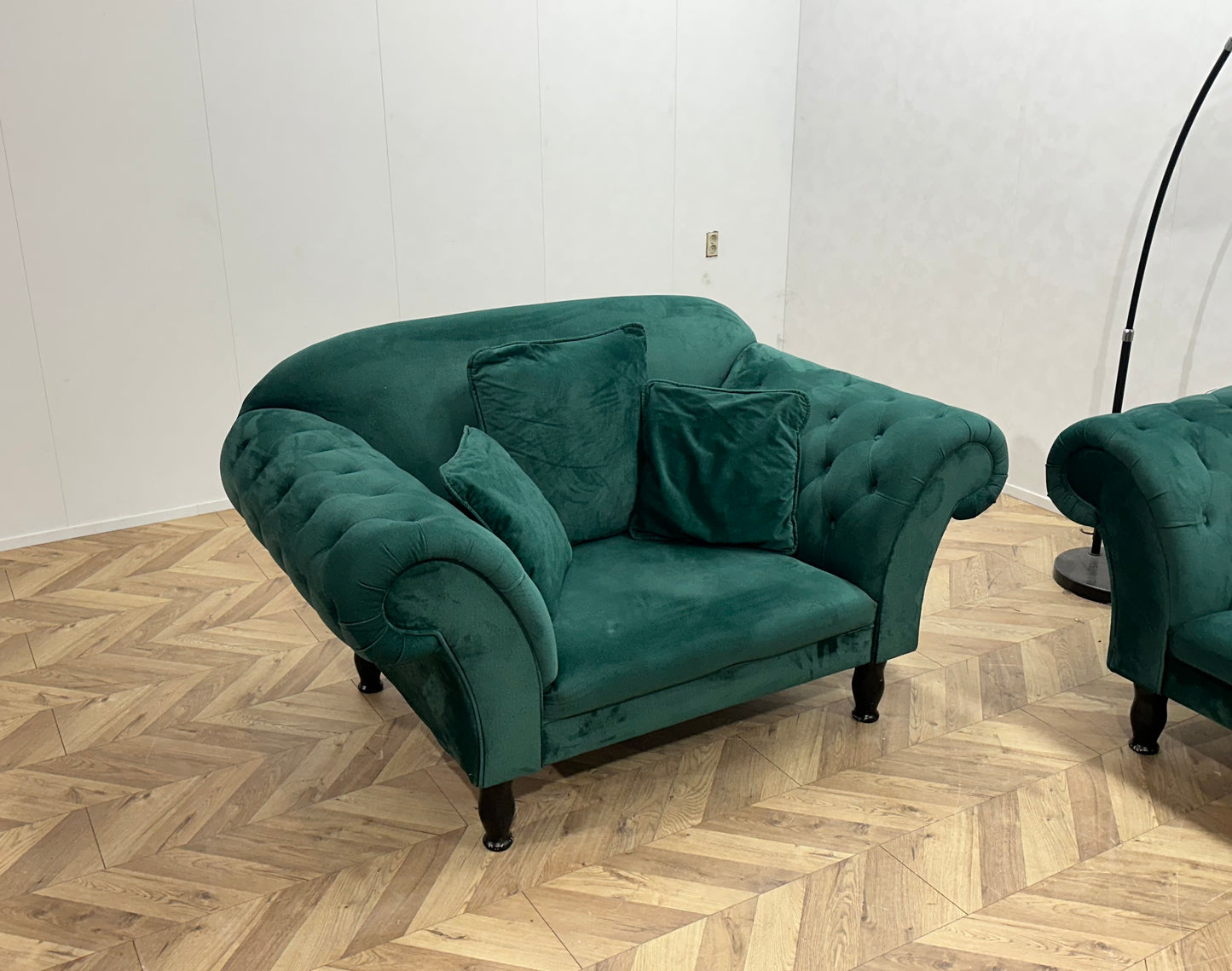 Groene Velvet Banken Set ~ Nieuwstaat