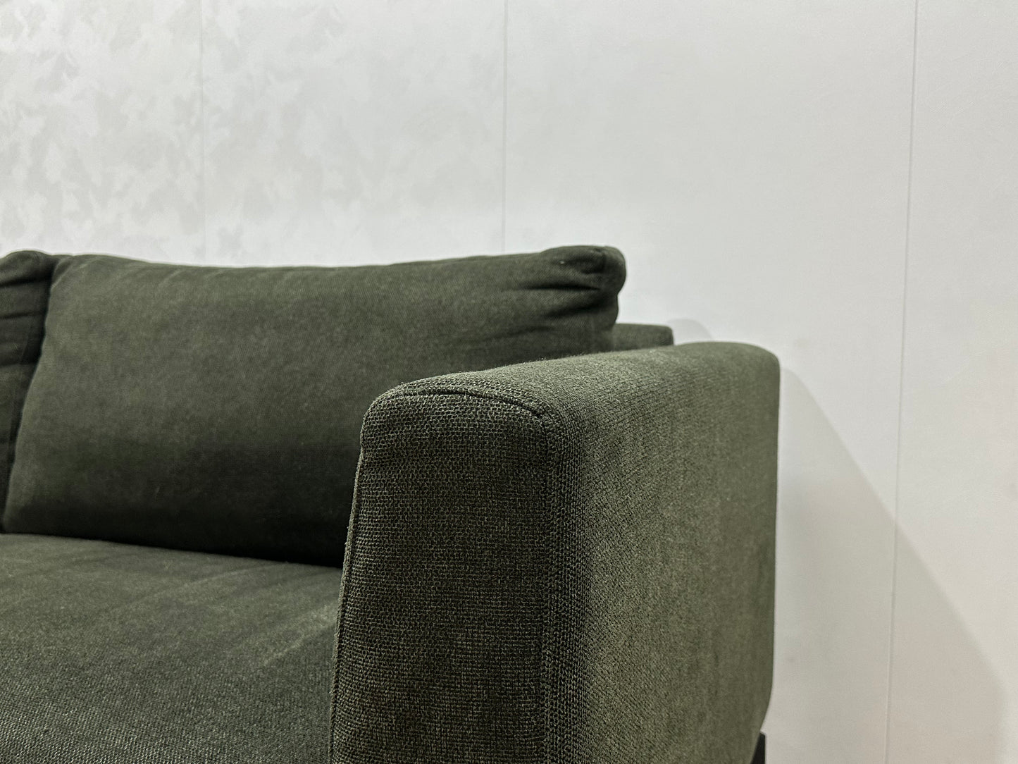Donker Groene 2.5-Zits Bank ~ Losse Rugkussens Met Afneembare Hoezen