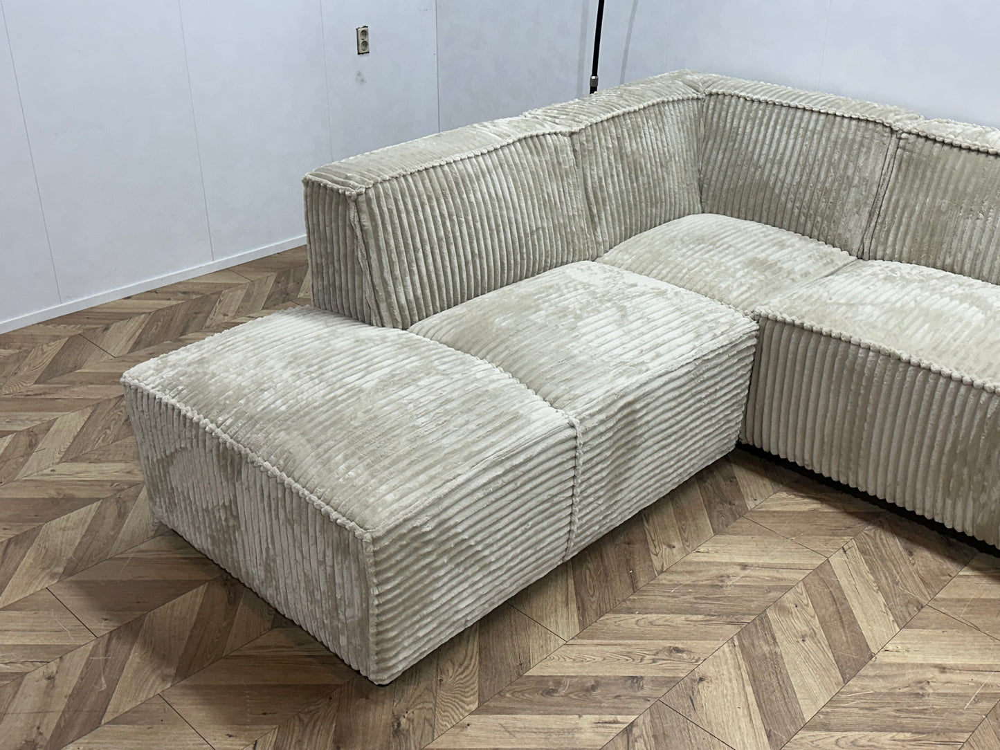!Showroommodel! Crème Ribstof U Bank