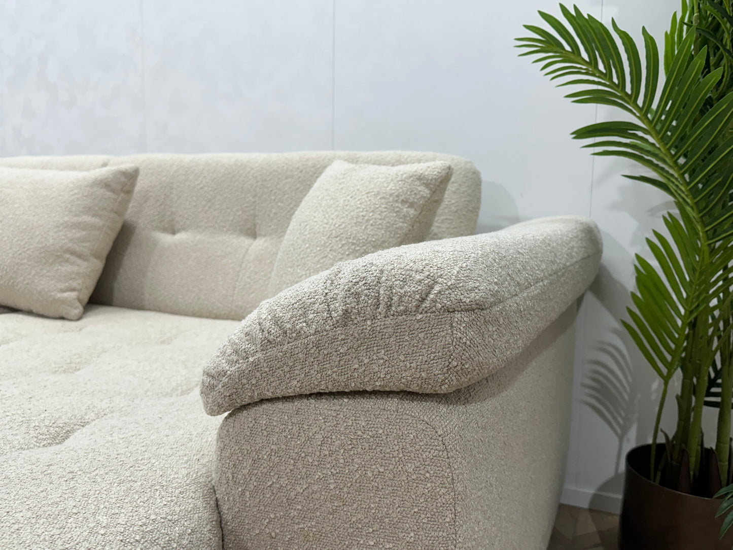 !Showroommodel! Crème Bouclé U Bank
