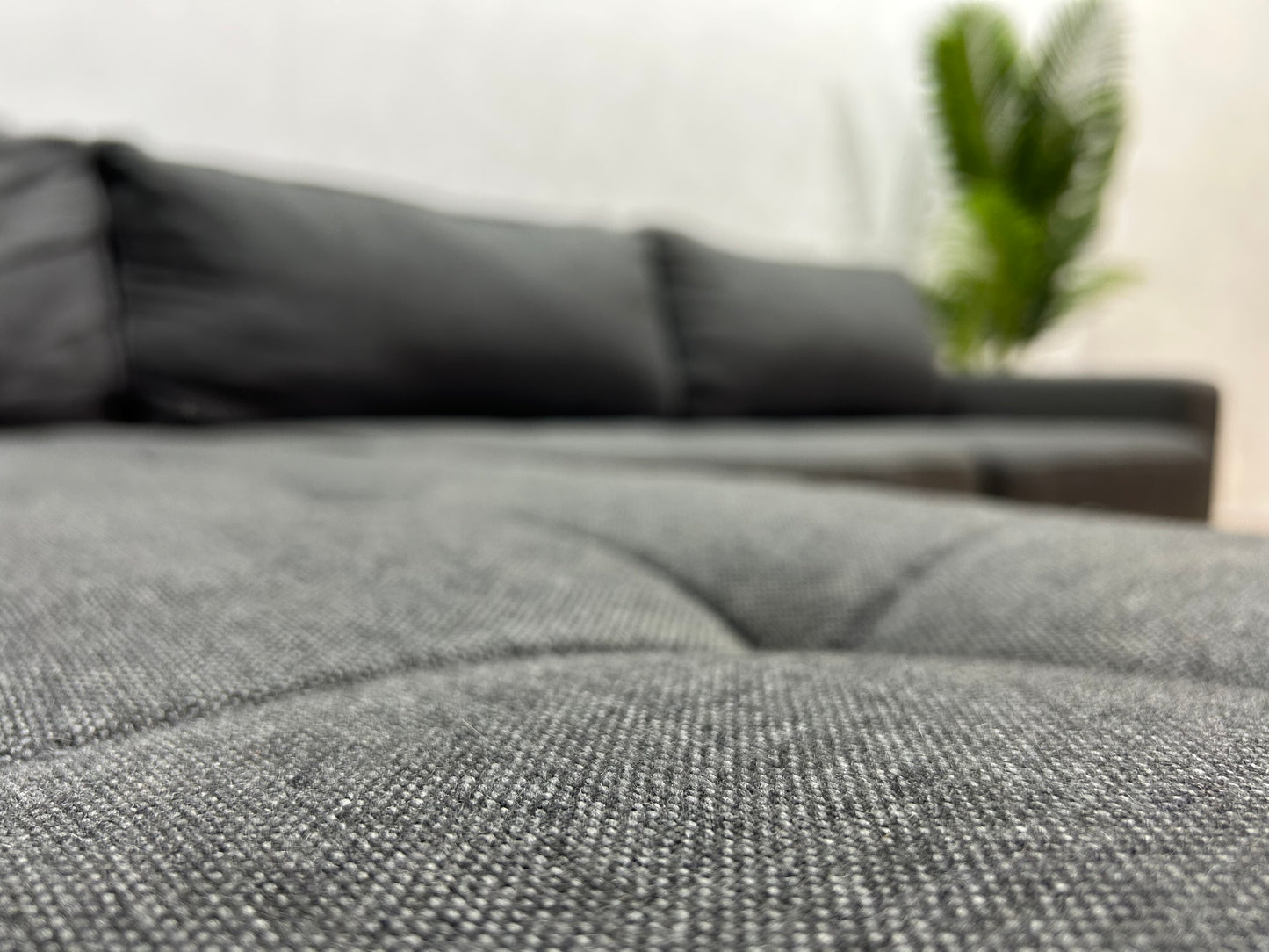 Grijze Hoekbank Inc. Hocker ~ Losse Kussens Afneembare Hoezen