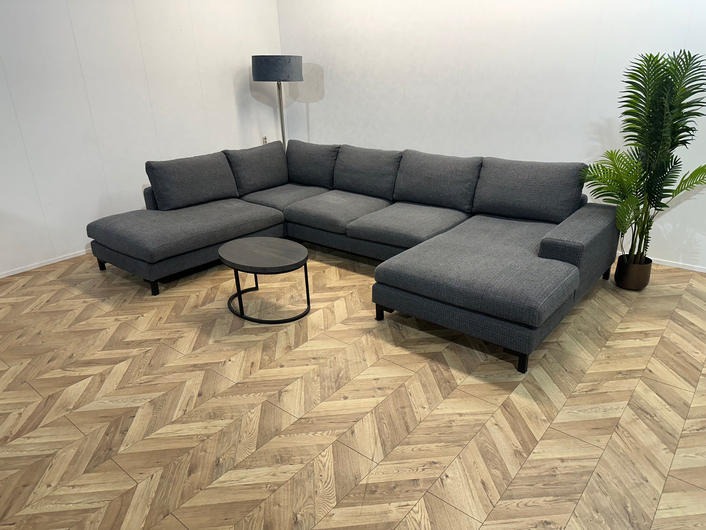 Antraciet U Bank ~ Losse Kussens Met Afneembare Hoezen