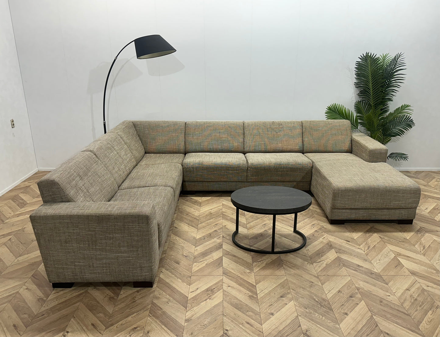 Beige U Bank ~ Vaste Kussens