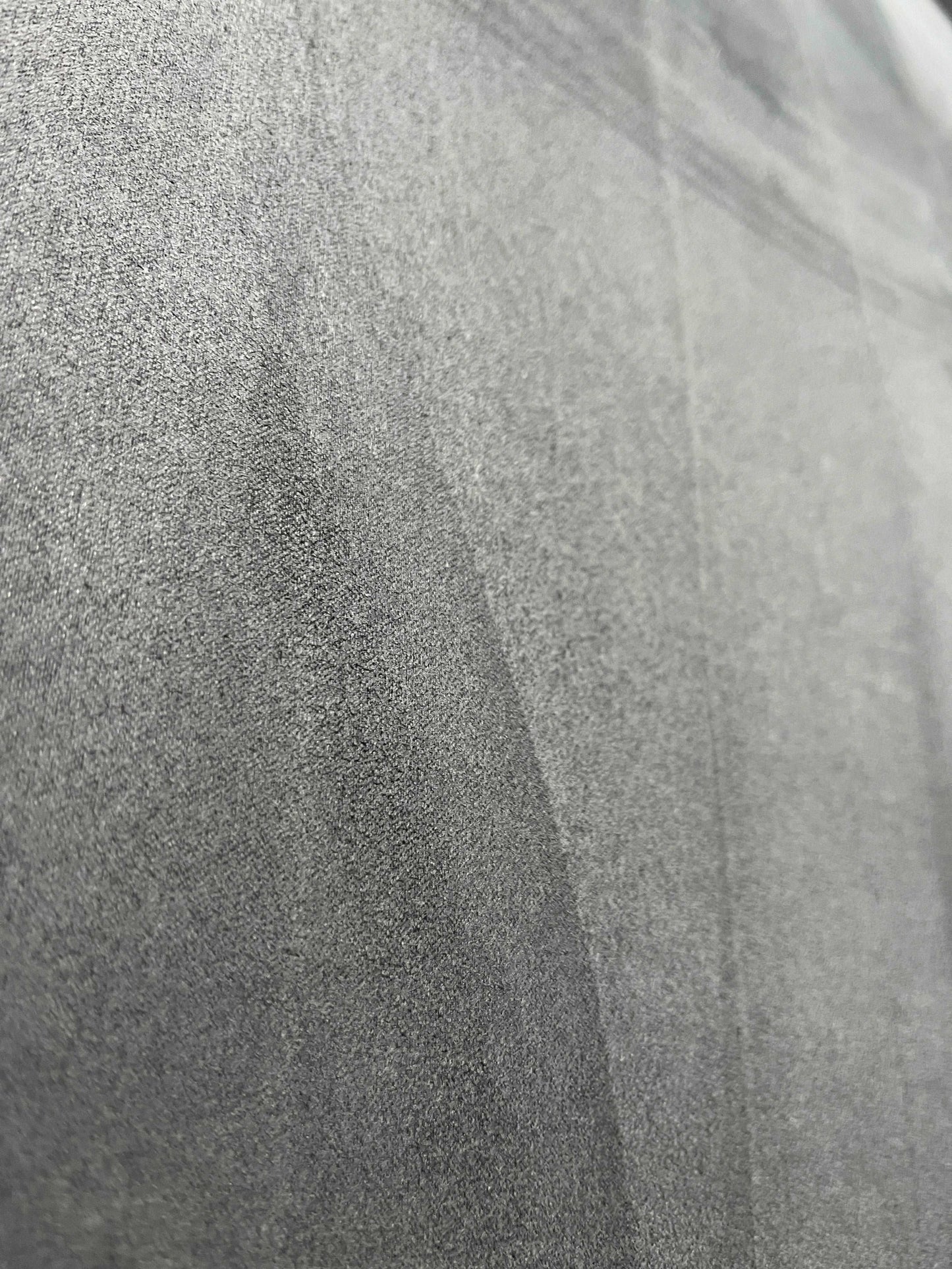 Antraciet Suède Stof Hoekbank ~ Vaste Kussens