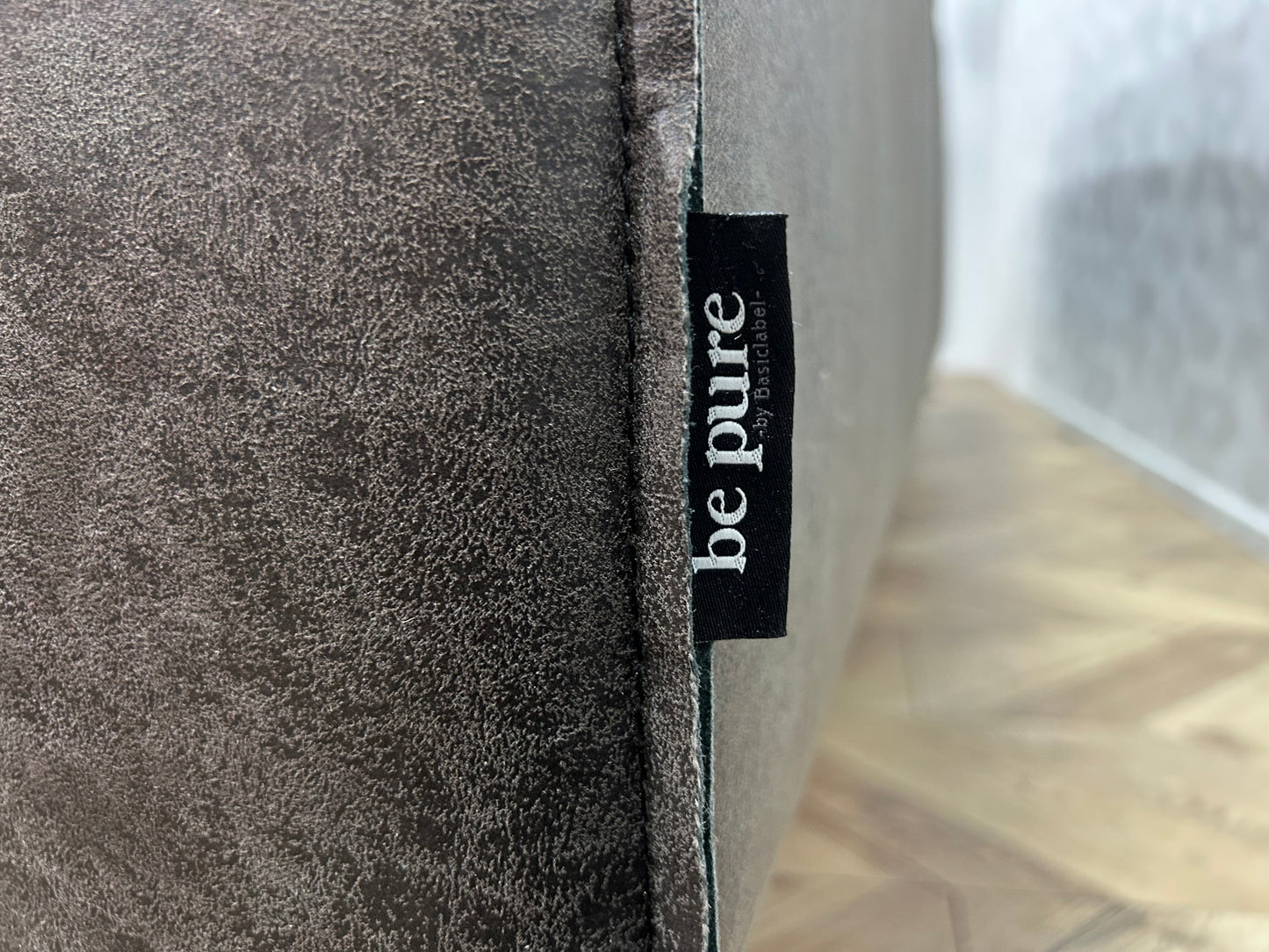 Be Pure Antraciet 3-Zits Bank ~ Losse Kussens Met Afneembare Hoezen