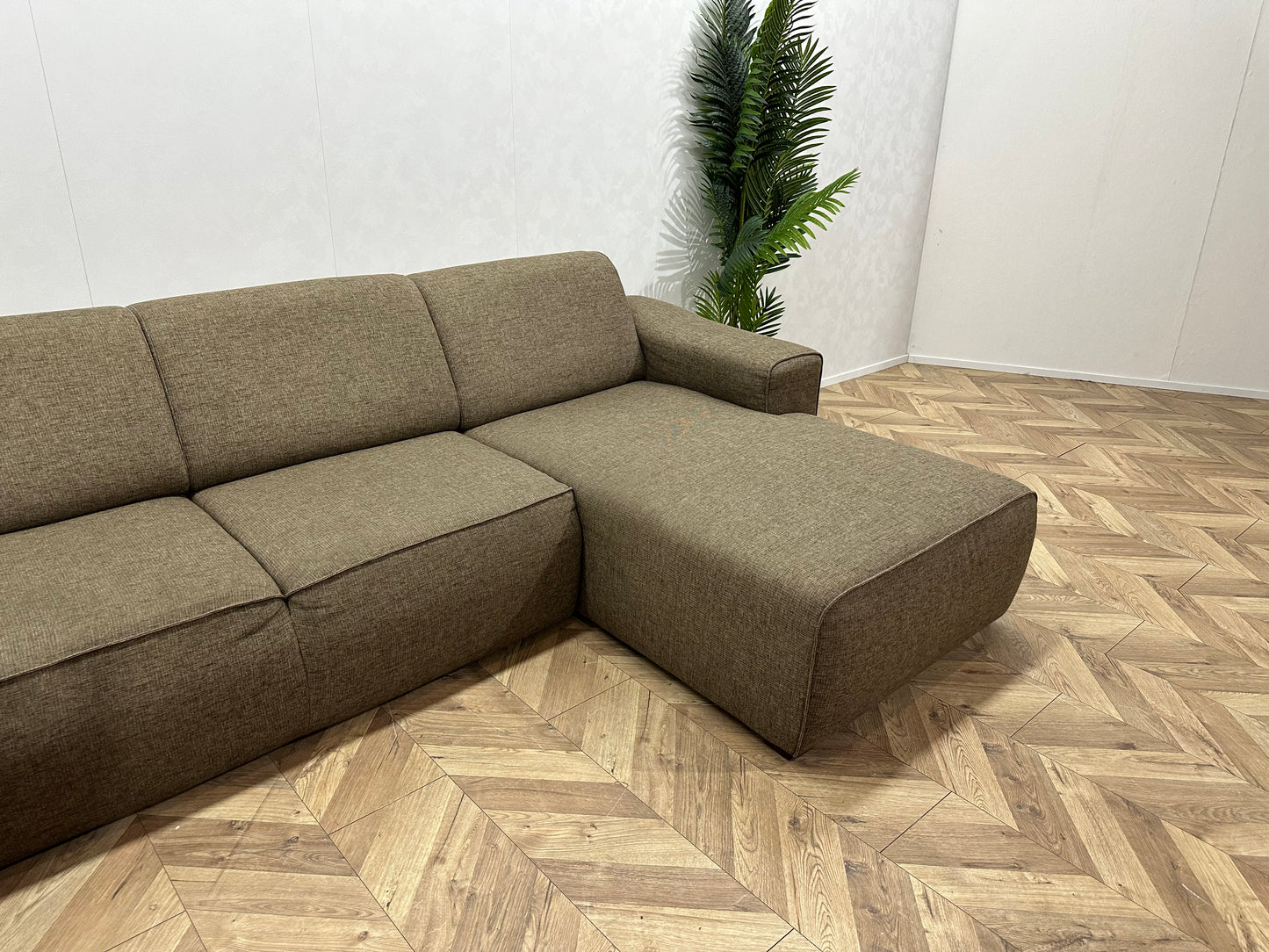 IN.HOUSE Bruine U Bank ~ Vaste Kussens