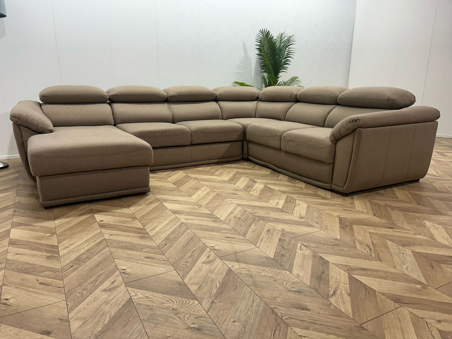 Beige U Bank ~ Slaapfunctie ~ Nieuwstaat