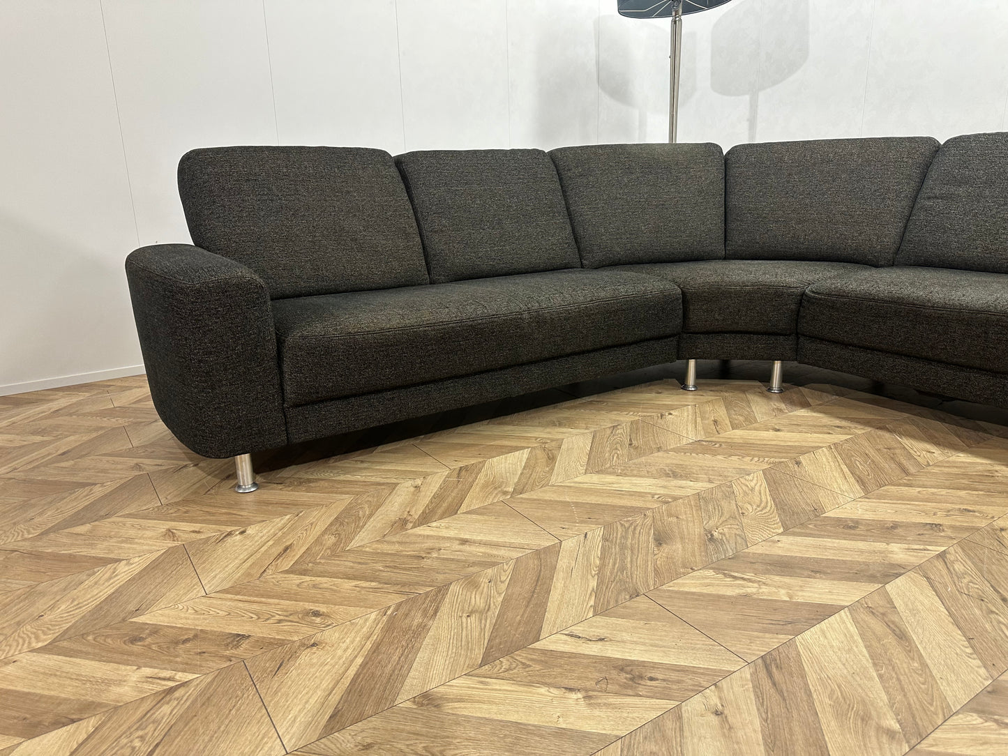 Antraciet Design Hoekbank Inc Hocker ~ Nieuwstaat