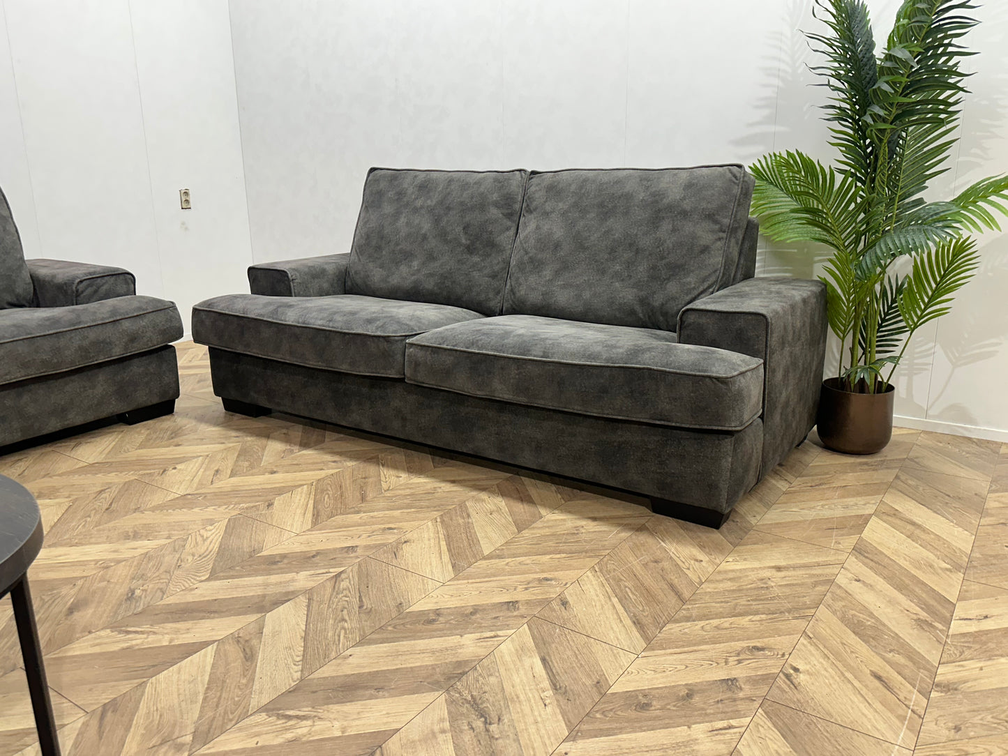 Urban Sofa Antraciet Velvet Banken Set ~ Nieuwstaat