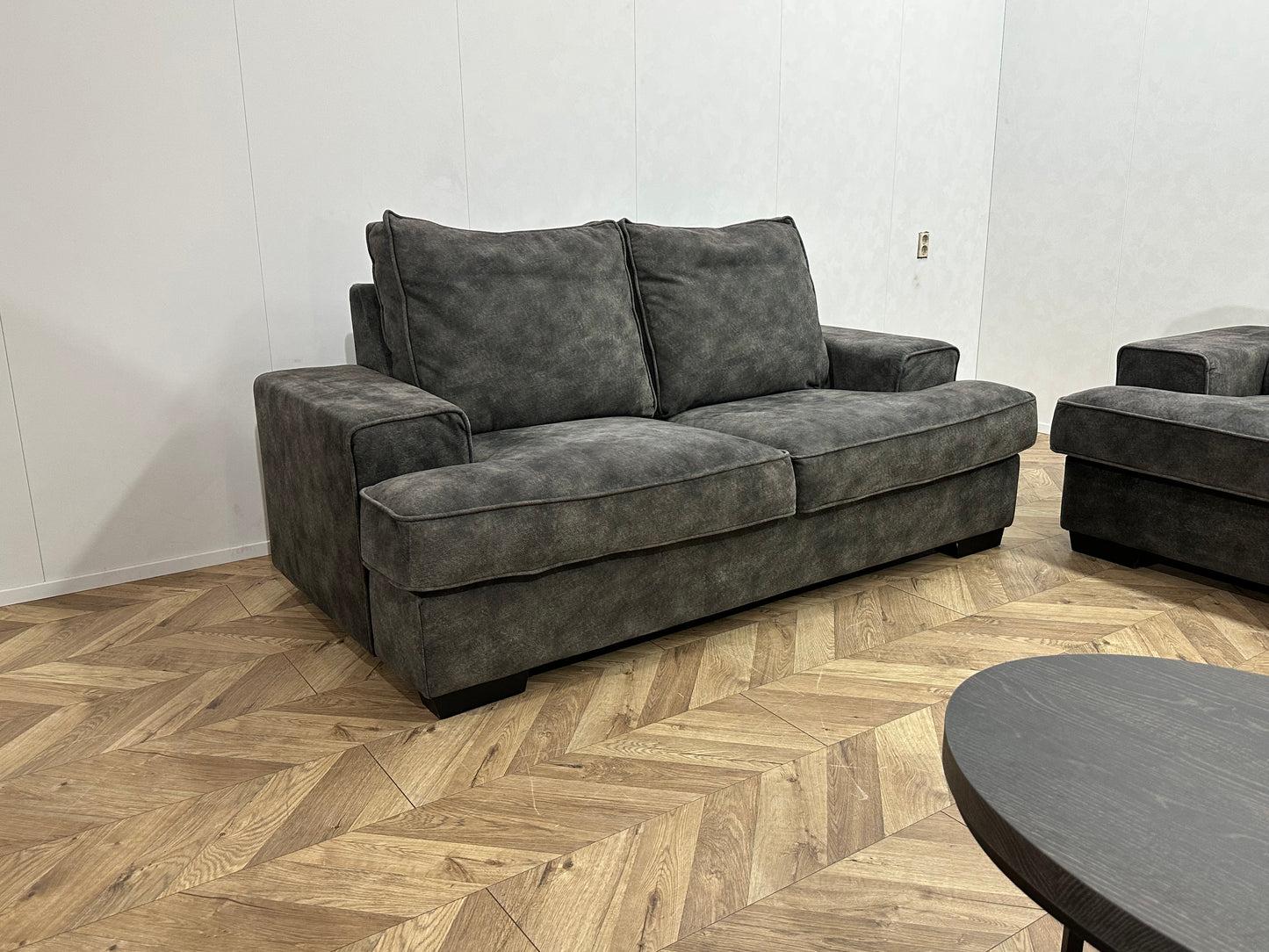 Urban Sofa Antraciet Velvet Banken Set ~ Nieuwstaat