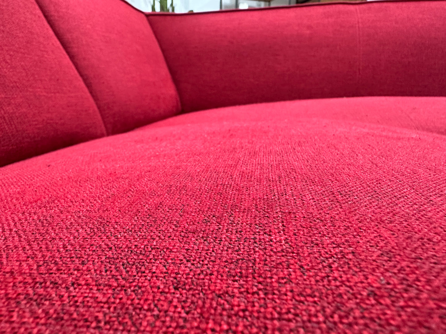 Rode Hoekbank ~ Vaste Kussens