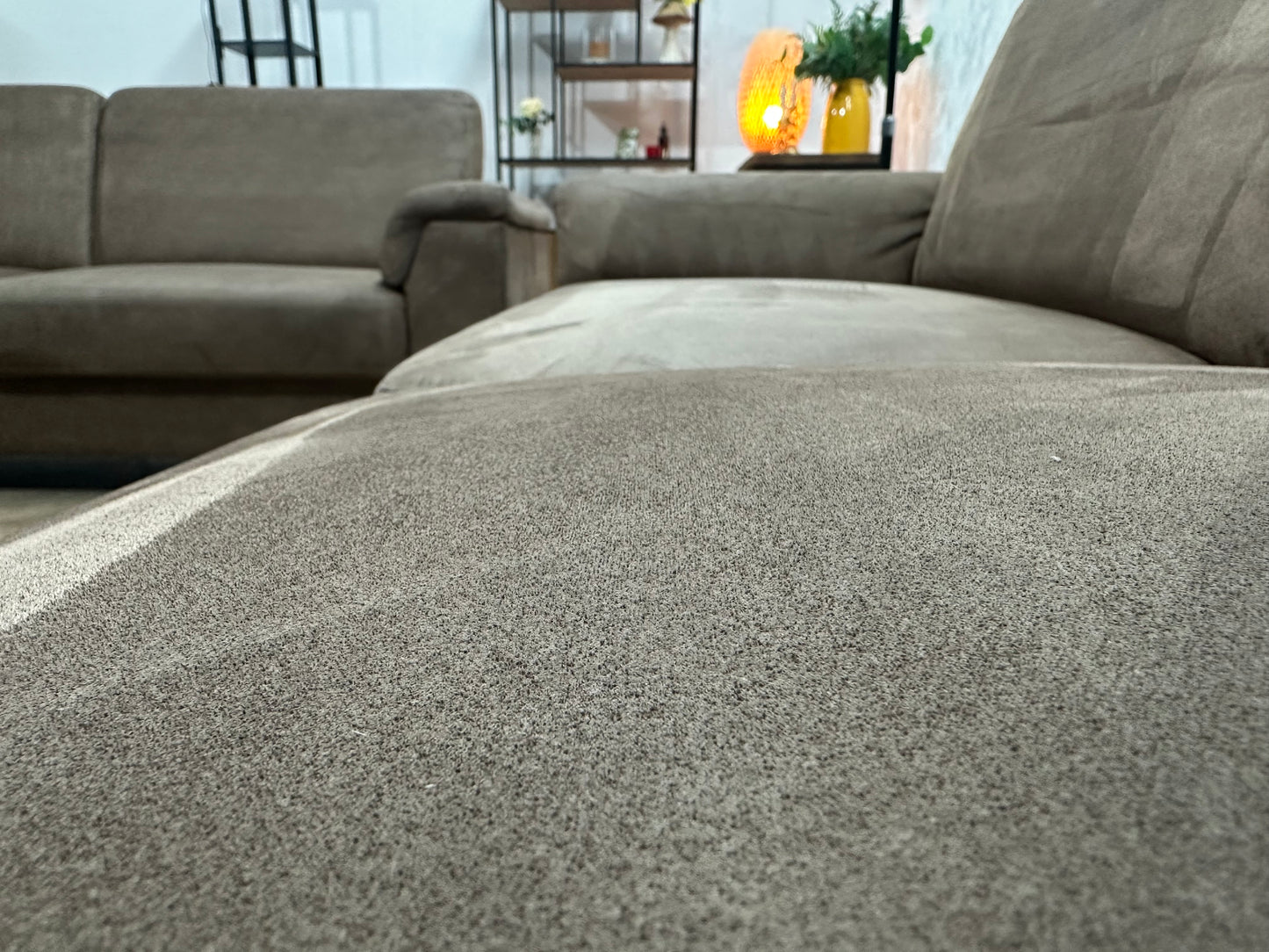 Bruine Suède Lederen Banken Set ~ Vaste Kussens