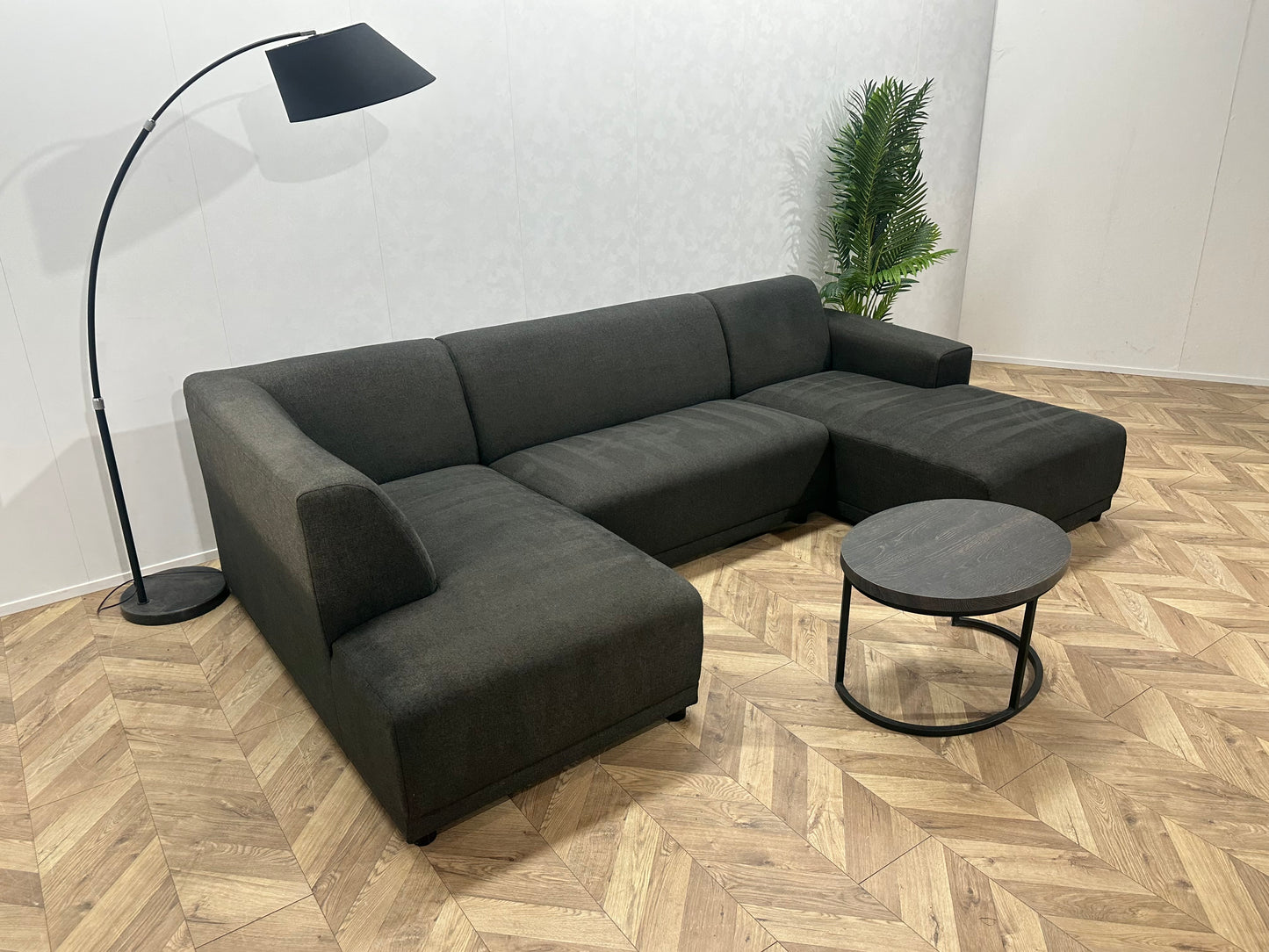 Antraciet U Bank ~ Vaste Kussens