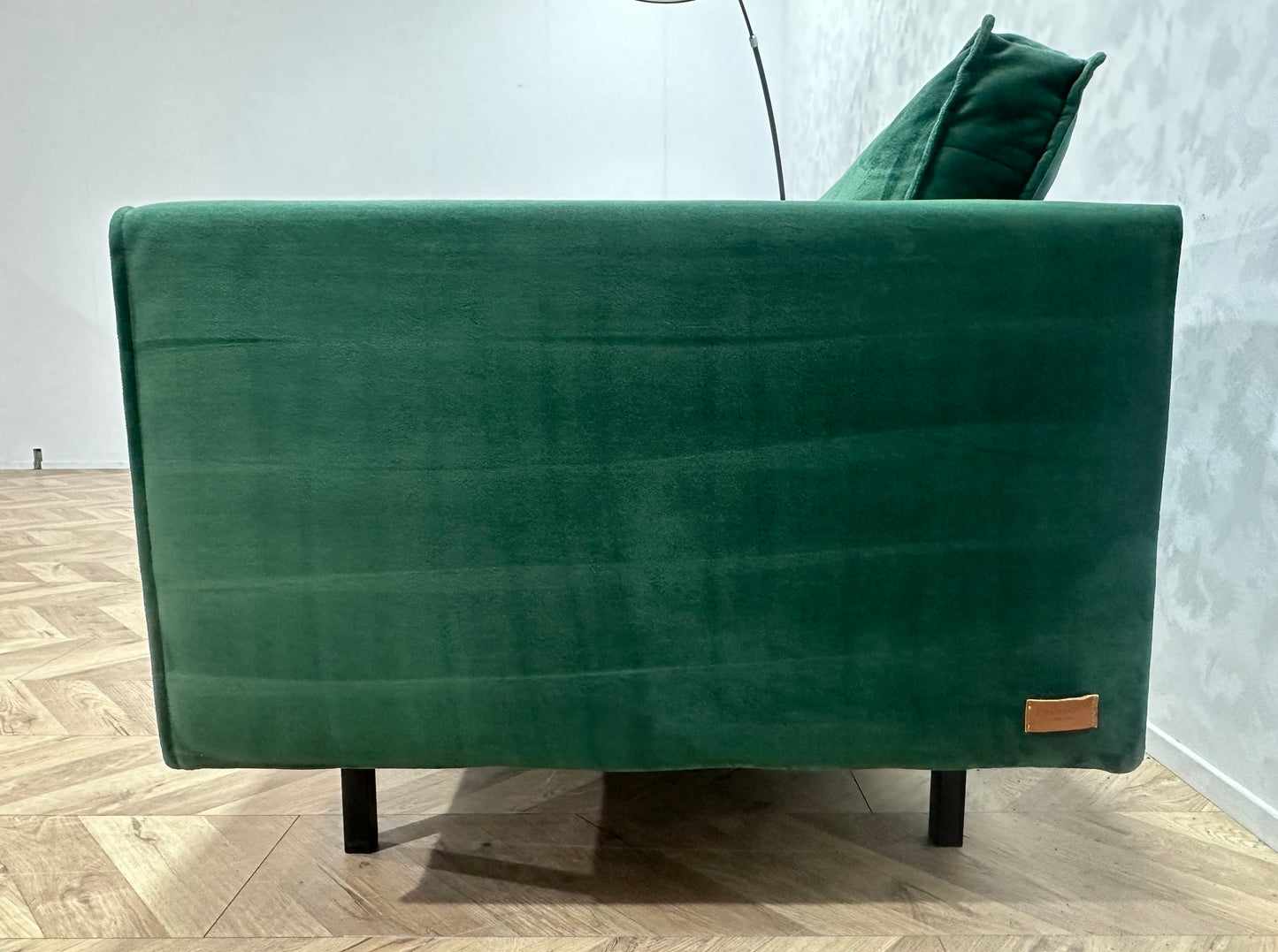 Sissy-Boy Homeland Groene Velvet 2.5-Zits Bank ~ Losse Kussens Met Afneembare Hoezen