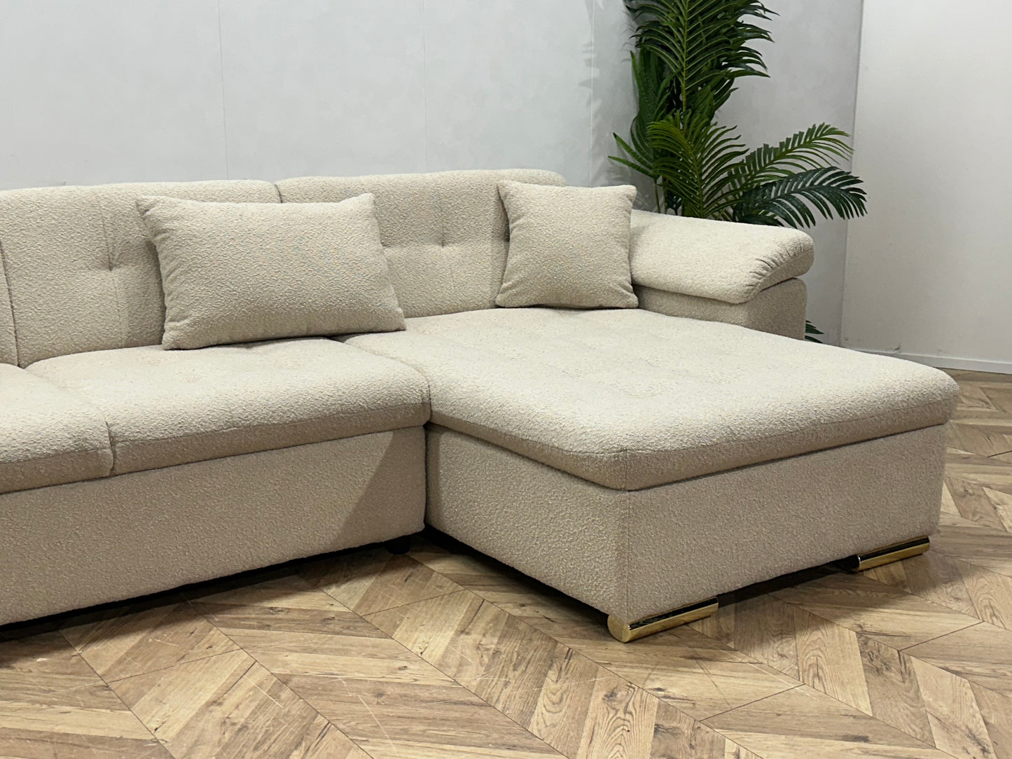 !Showroommodel! Crème Bouclé U Bank