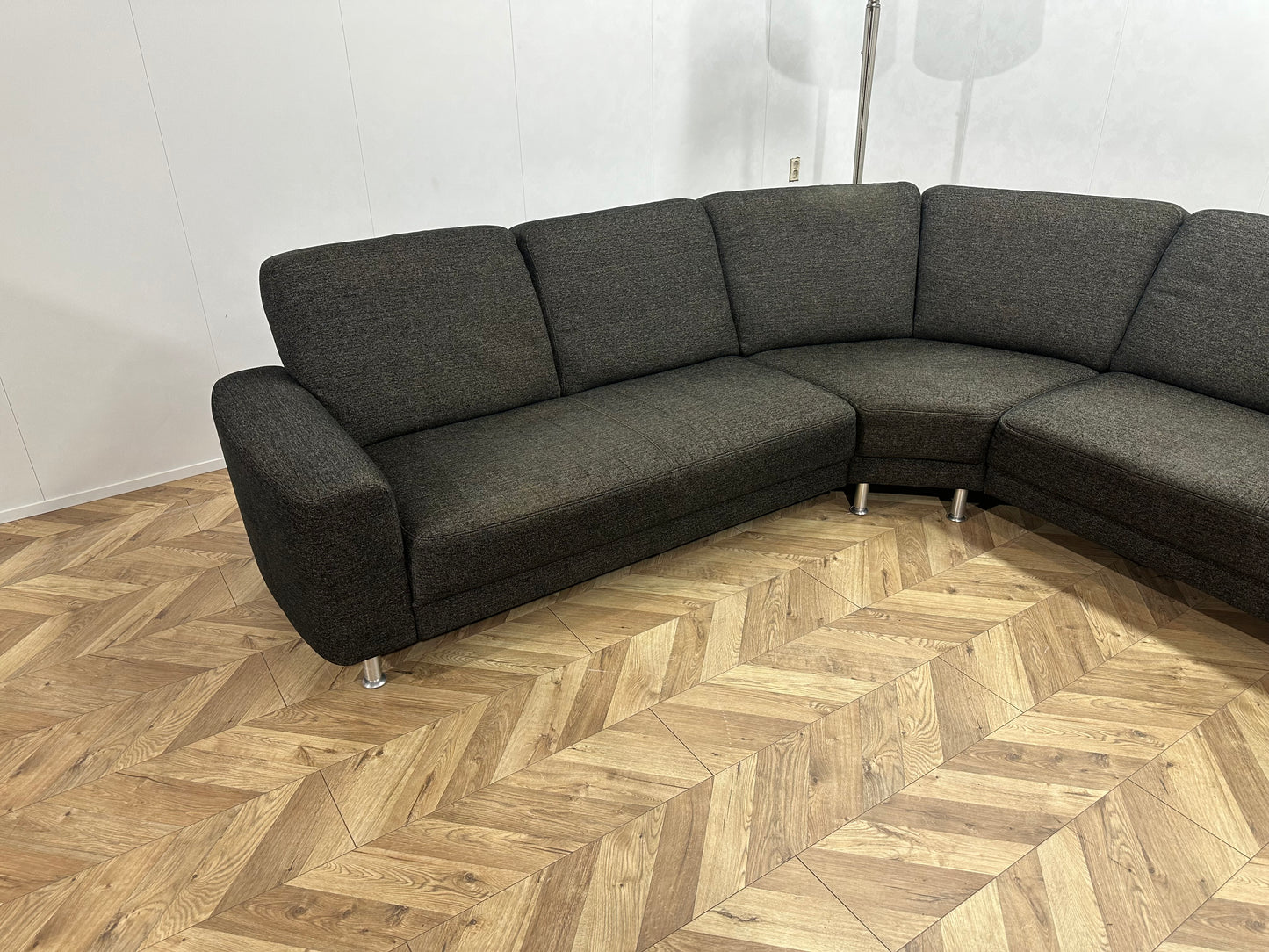 Antraciet Design Hoekbank Inc Hocker ~ Nieuwstaat