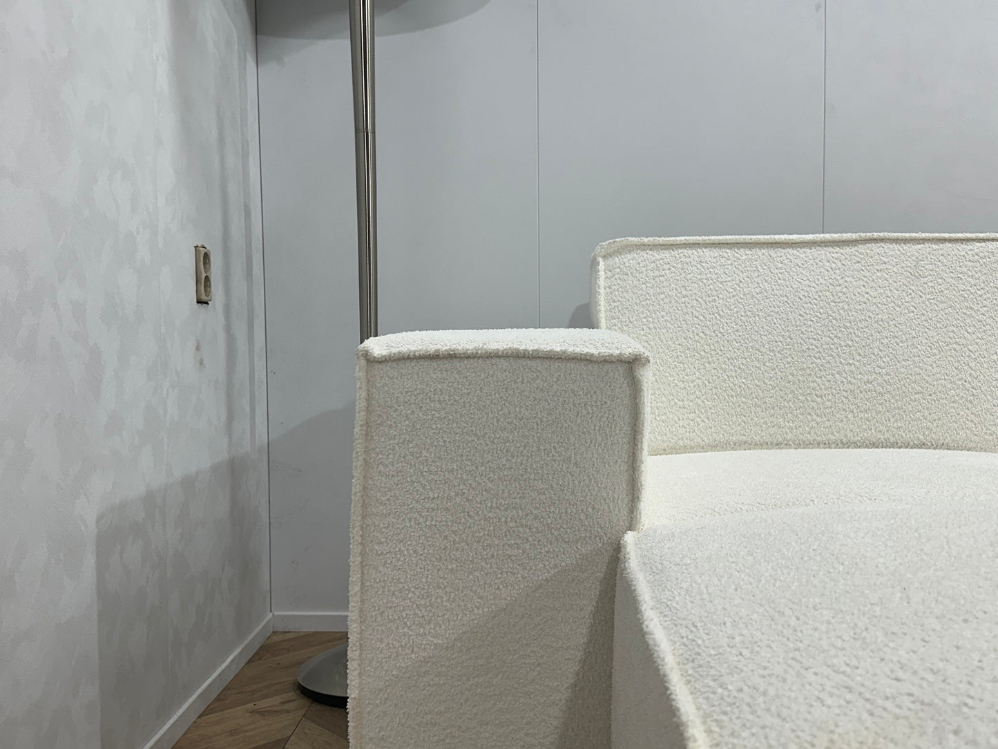 Witte Bloucé Stoffen U Bank ~ Vaste Kussens