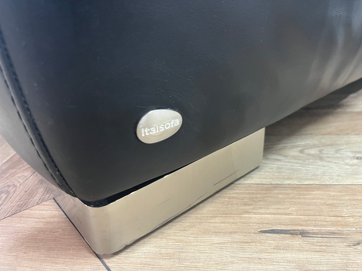 Zwarte Echt Lederen 2,5 Zitter van Italsofa