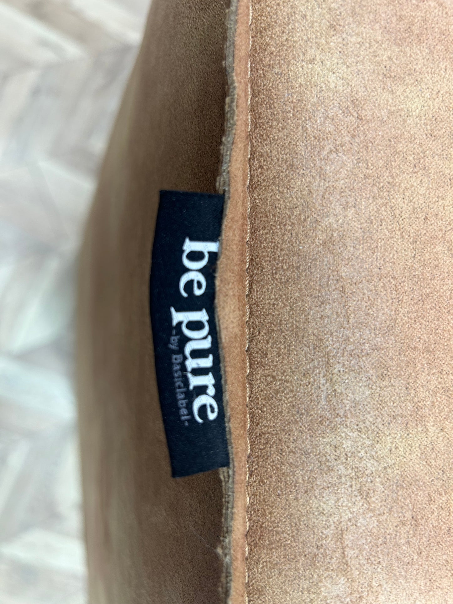 Be Pure Cognac Bruine 3-Zits Bank Inc. Fauteuil