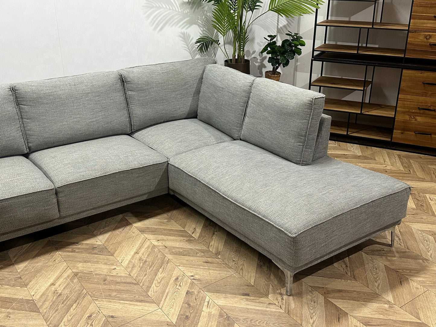 Licht Grijze U Bank ~ Losse Rugkussens Met Afneembare Hoezen