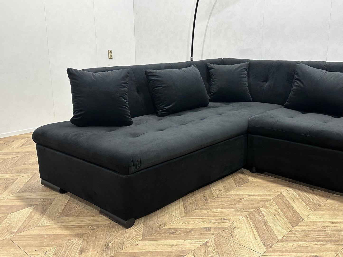 !Showroommodel! Zwart Velvet U Bank