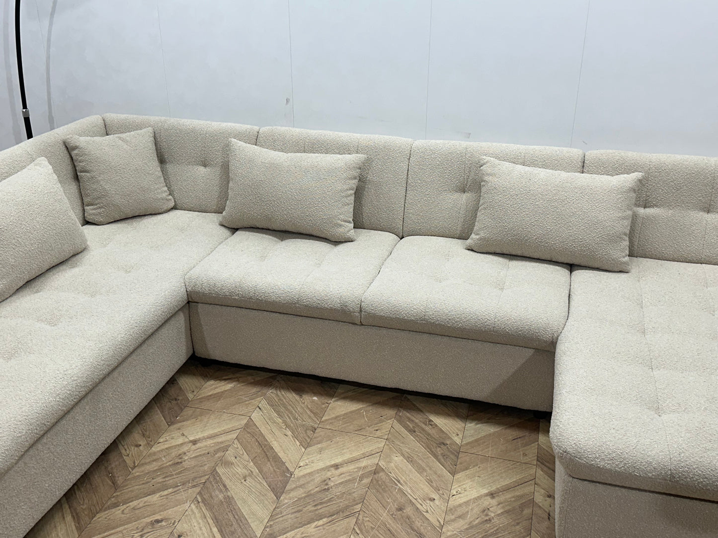 !Showroommodel! Crème Bouclé U Bank