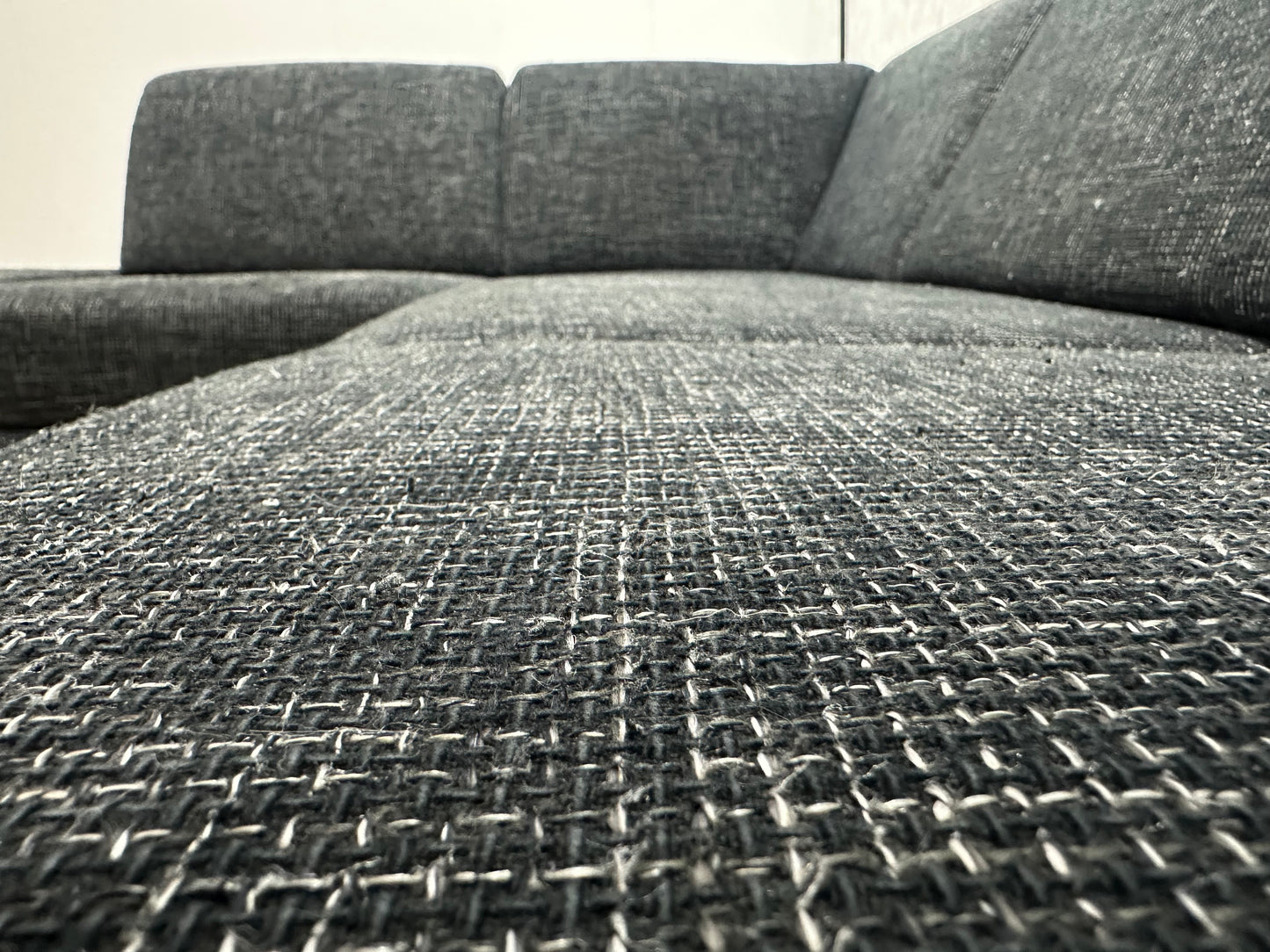 Antraciet Hoekbank ~ Verstelbare Armsteun