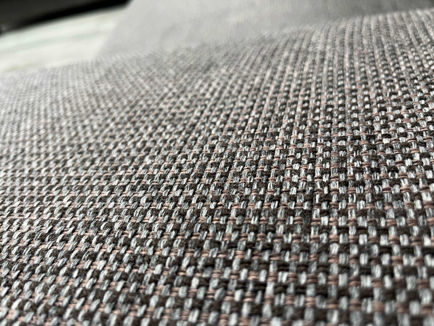 Bruine / Grijze Hoekbank ~ Verstelbare Arm- en Hoofdsteunen