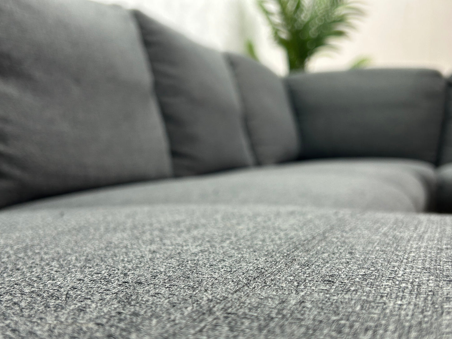 Antraciet U Bank ~ Losse Kussens Met Afneembare Hoezen