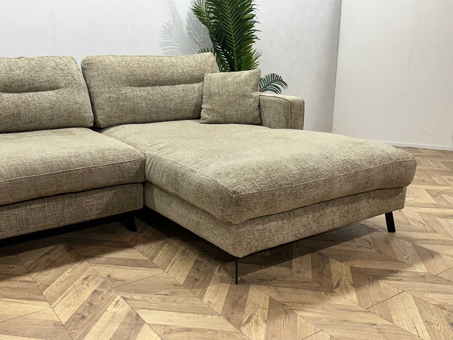 Ruime Beige U Bank ~ Losse Kussens Met Afneembare Hoezen