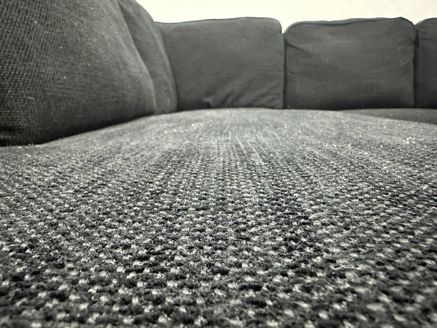 Zwart Hoekbank ~ Losse Kussens Met Afneembare Hoezen