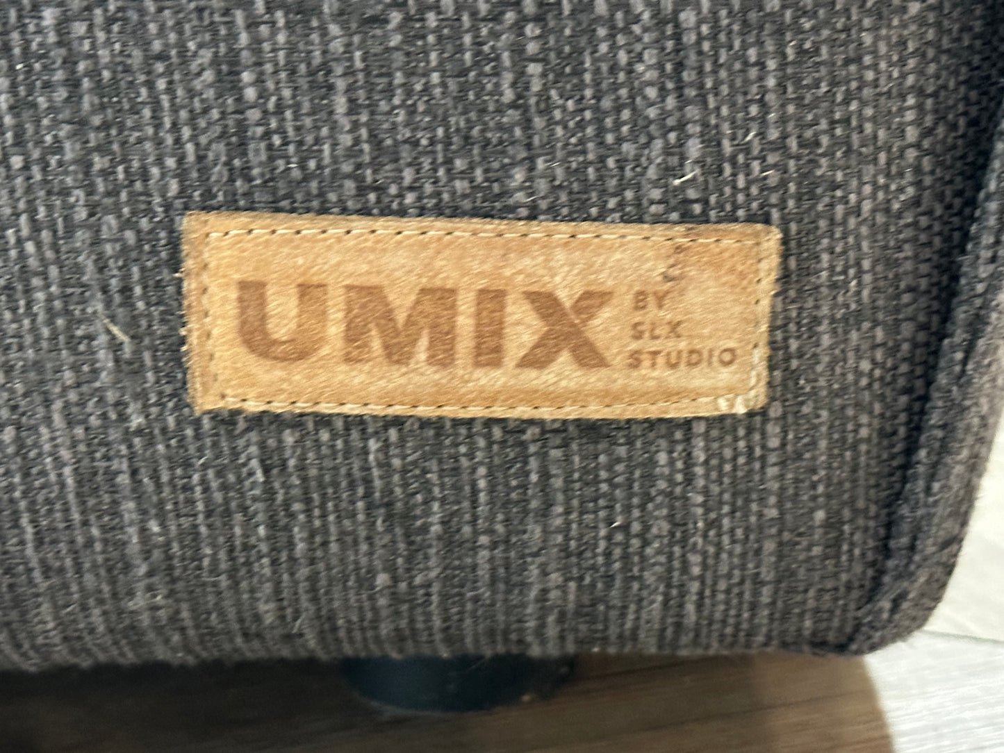 Umix Antraciet Hoekbank Inc Hocker ~ Vaste Kussens