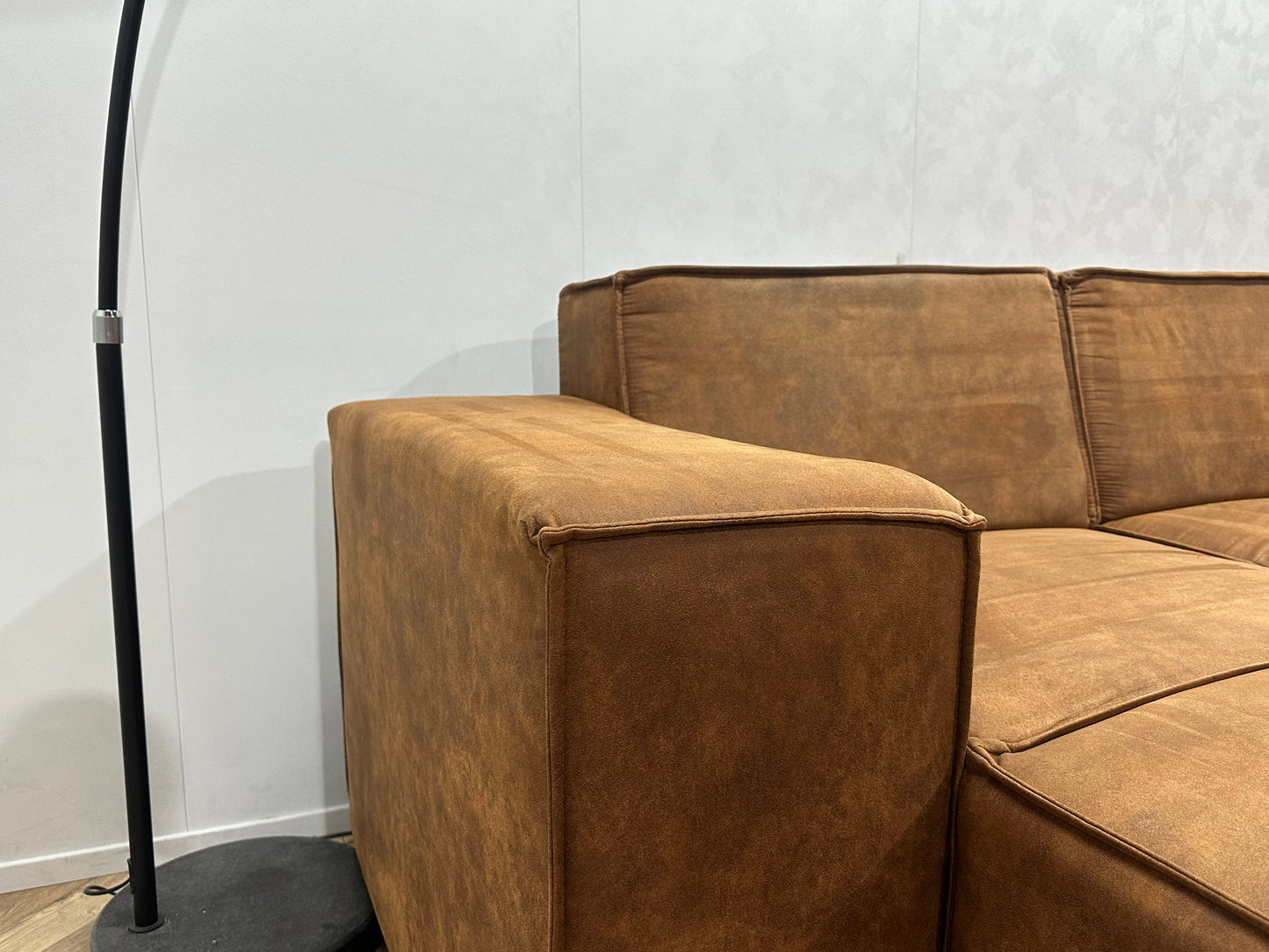 Cognac Bruine Suède Stoffen U Bank