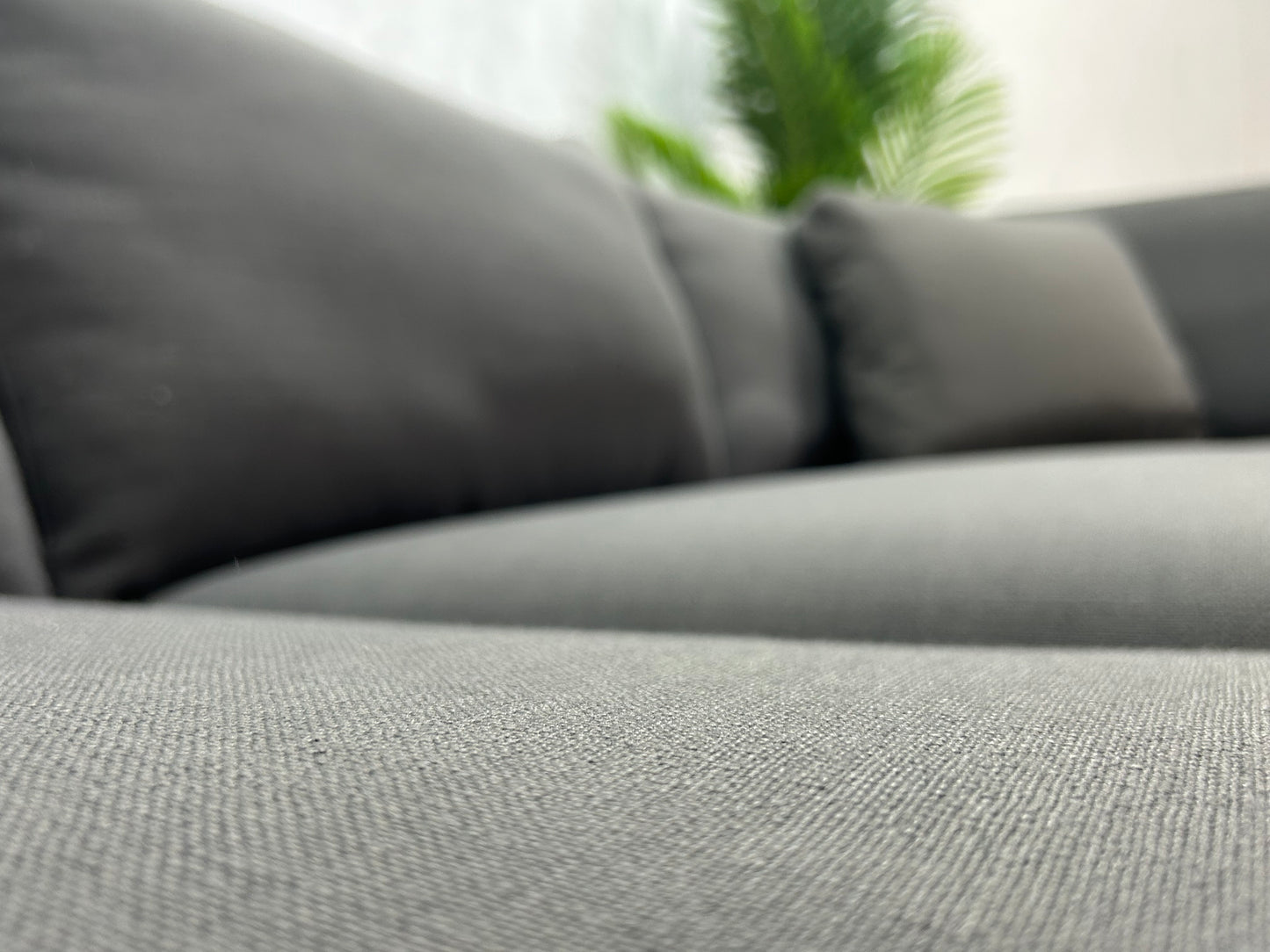 Antraciet Hoekbank ~ Losse Kussens Met Afneembare Hoezen