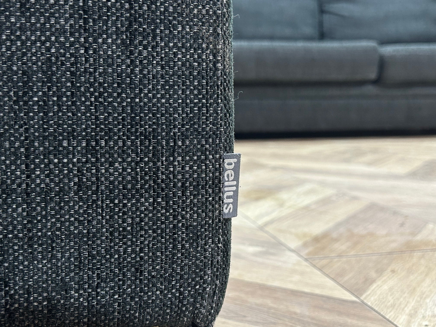 Bellus Zwarte Hoekbank ~ Losse Kussens Met afneembare Hoezen