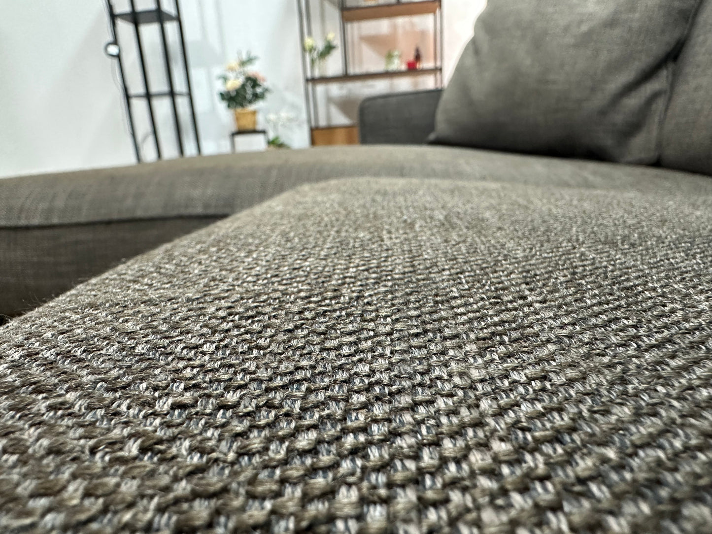 Bruine Hoekbank ~ Losse Kussens Met Afneembare Hoezen