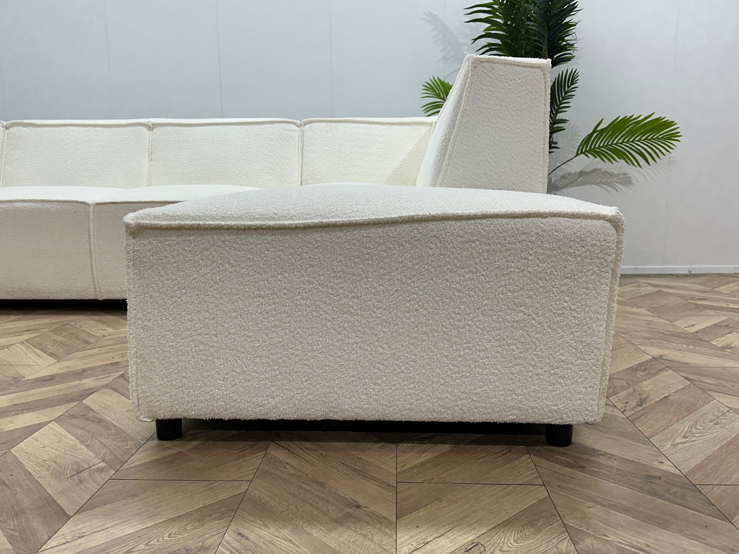 Witte Bloucé Stoffen U Bank ~ Vaste Kussens