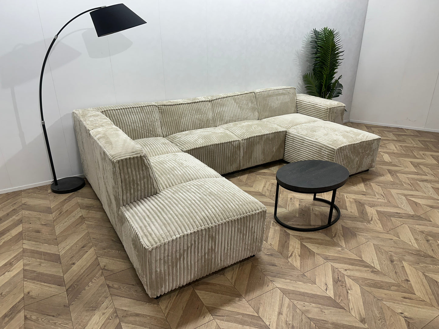 !Showroommodel! Crème Ribstof U Bank