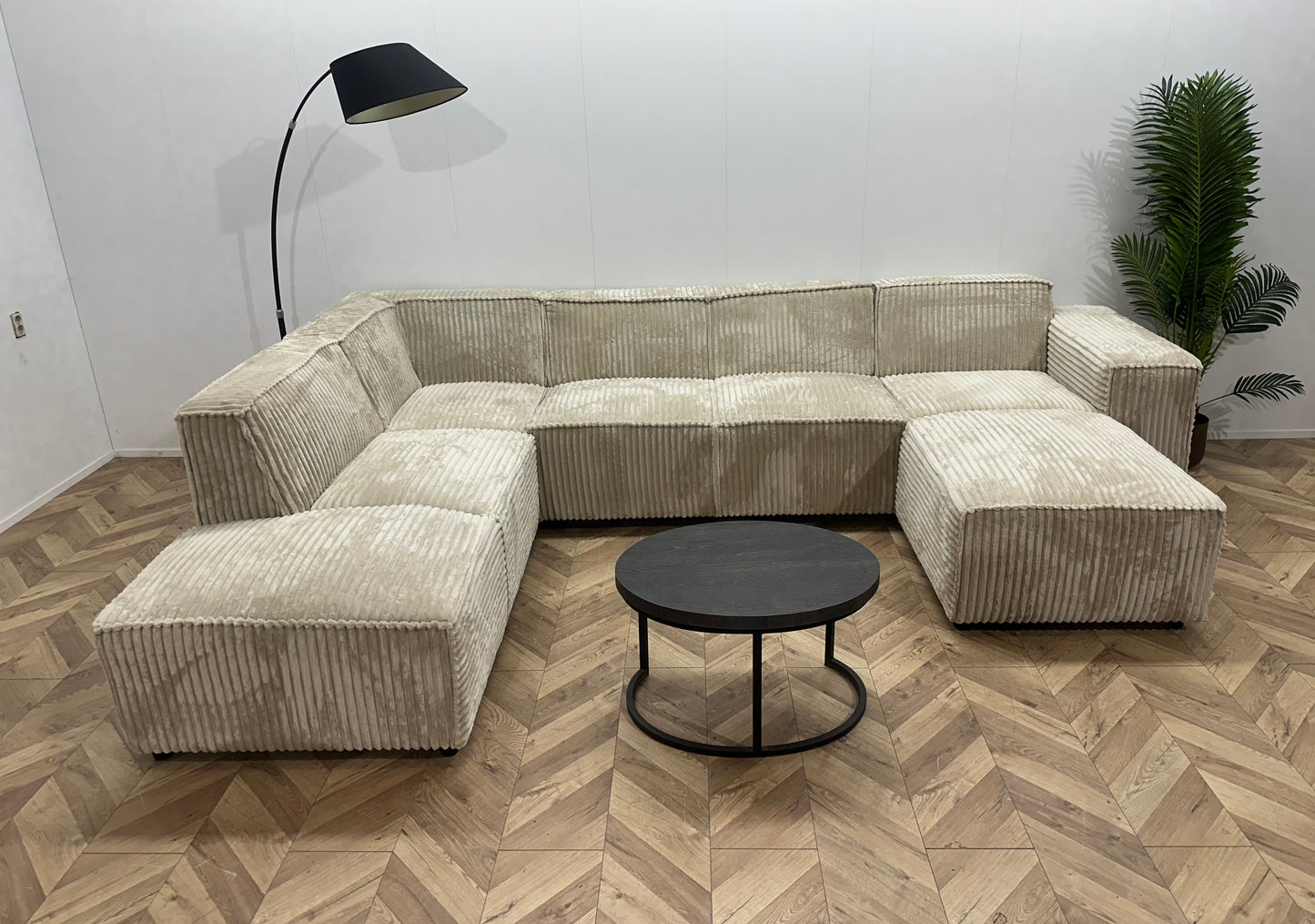 !Showroommodel! Crème Ribstof U Bank