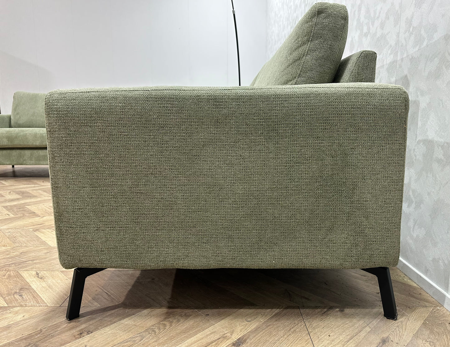 Groene Suède Stoffen Banken Set ~ Nieuwstaat